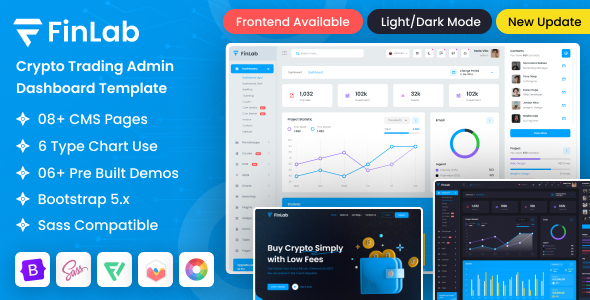 FinLab : Crypto Trading Bootstrap Admin Dashboard Template