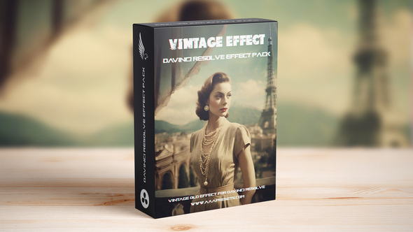 Vintage Retro Film Grain Dust 8mm Effect For DaVinci Resolve