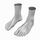 Human Feet In Standing Position Base Mesh - 3DOcean Item for Sale