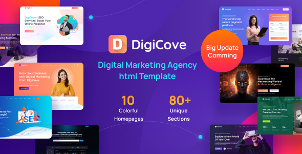 DigiCove - Digital Agency HTML Template