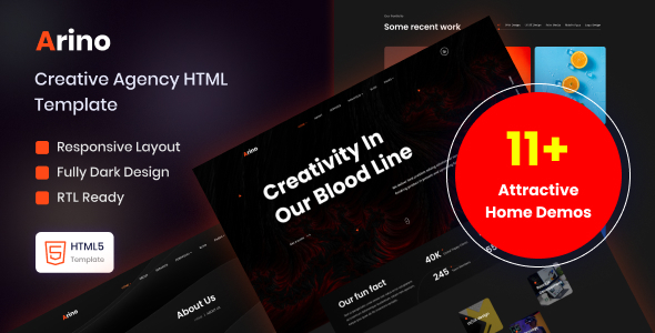 Arino - Creative Agency Template