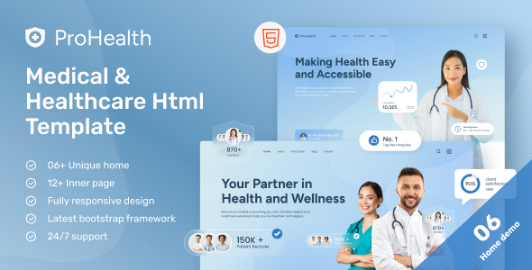 ProHealth - Medical and Healthcare Template