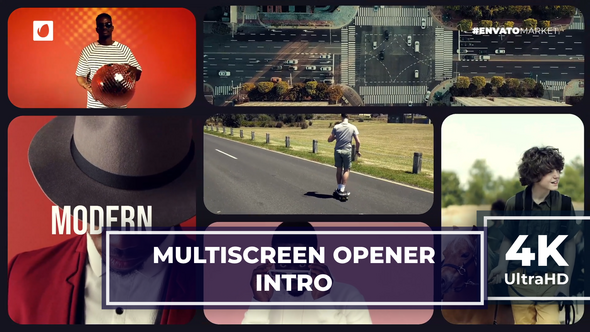 Multiscreen Opener Intro | Split Collage Slideshow