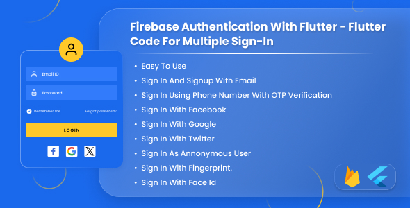 Firebase Authentication with Flutter - Flutter Code for Multiple Sign-In