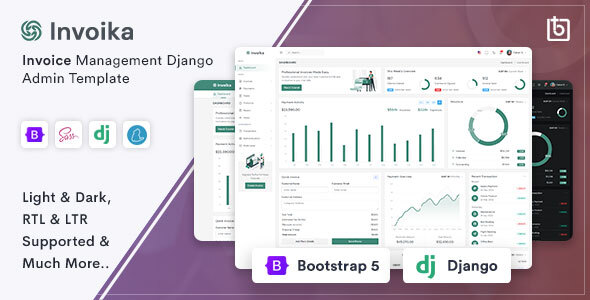 Invoika - Invoice Management Django Admin Template