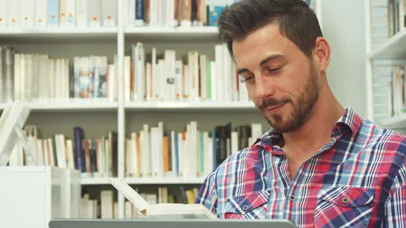 Smart Guy Is Reading a Book