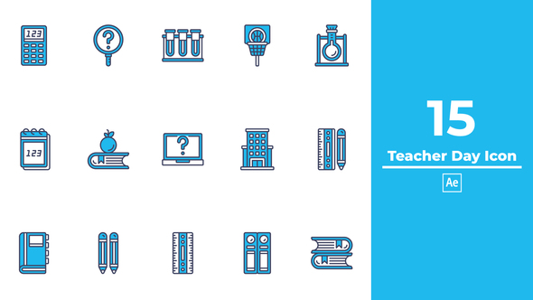 Teacher Day Icon After Effects alt