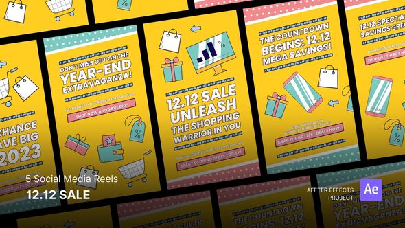 Social Media Reels - 12.12 SALE After Effects Template
