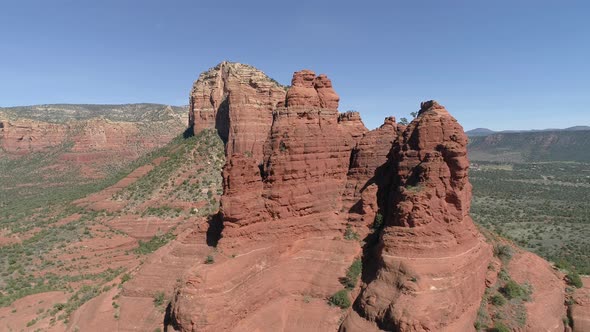 Aerial of sandstone formations