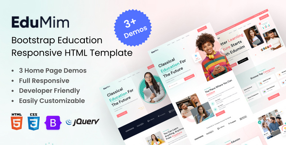 Edumim – Education HTML Template