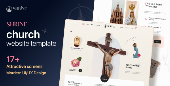 Shrine | Church Website Figma Template