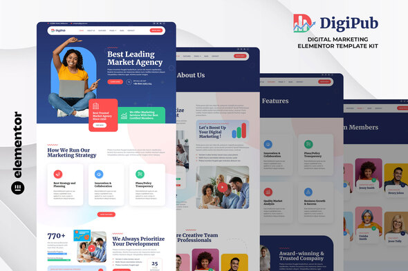 Digipub – Digital Marketing Elementor Template Kit
