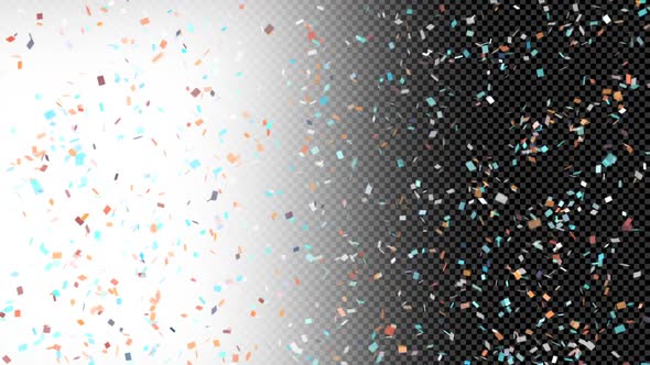 Color Confetti Coscade  alt