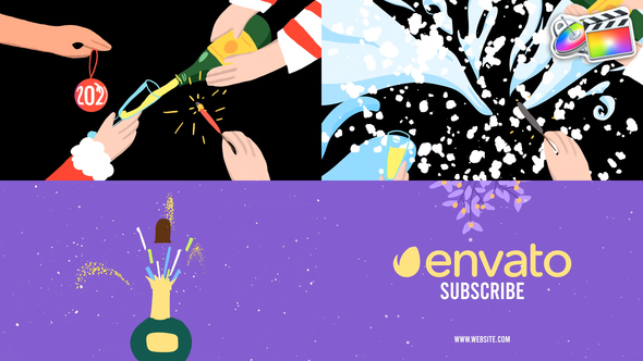 Christmas Celebration Logo Opener for FCPX alt