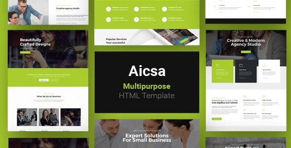 Aicsa - Multipurpose HTML Template