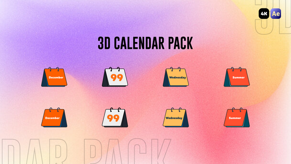 3D Calendar Pack