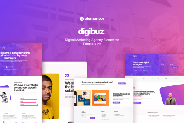 Digibuz - Digital Marketing Agency Elementor Template Kit