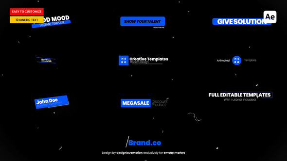 Kinetic Text Animation | Affter Effect