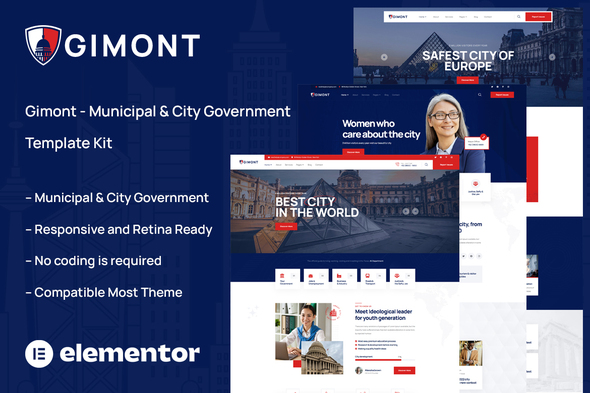 Gimont - Municipal & City Government Template Kit