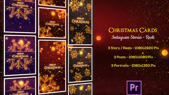 Christmas Cards - Instagram Stories - Premiere Pro