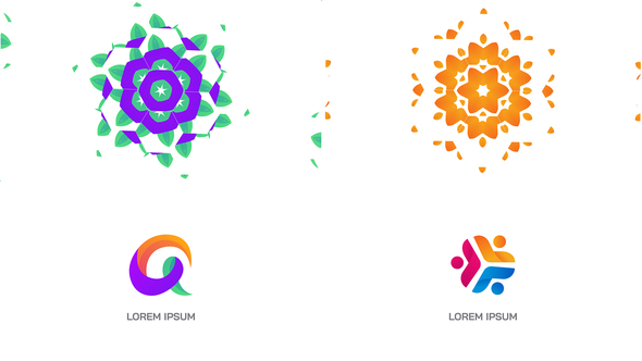 Mandala Pattern Logo Reveal