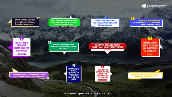 Quotes Titles Pack / AE alt