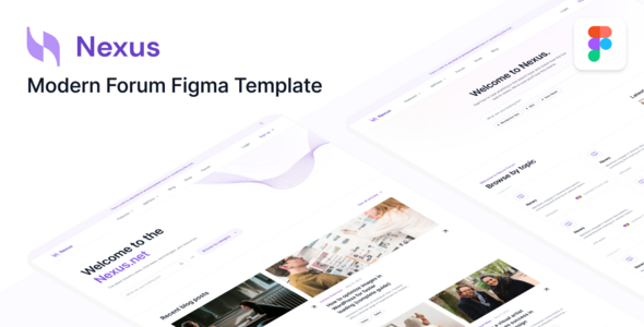 Nexus - Modern Forum Figma Template