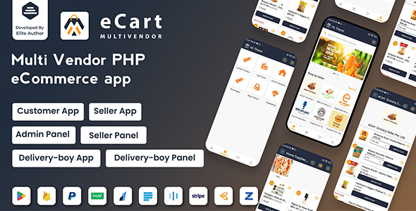 eCart - Multi Vendor eCommerce System