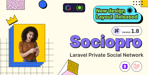 Sociopro - Laravel Private Social Network