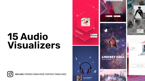 Modern Instagram Audio Visualizers