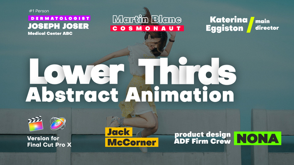 Abstract Lower Thirds Animation | FCPX alt