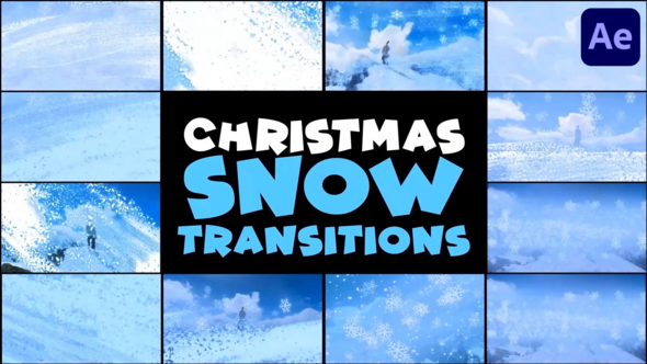 Christmas Snow Transitions | After Effects