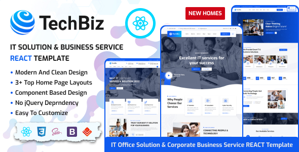 Techbiz - IT Solution & Business Consulting React Template