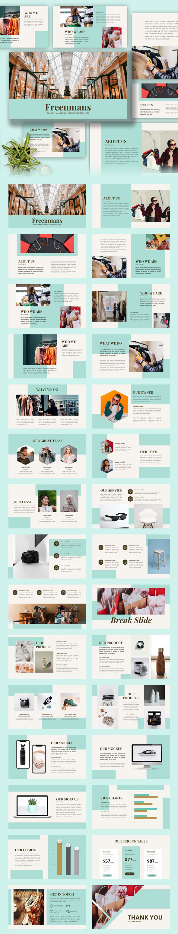 Freenmans - Product Marketing PowerPoint Template