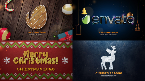 Christmas Logo Pack 4 in 1