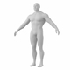 Bodybuilder Male Base Mesh in A-Pose - 3DOcean Item for Sale