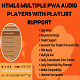 HTML5 Multiple PWA Audio Players with Playlist Support - CodeCanyon Item for Sale