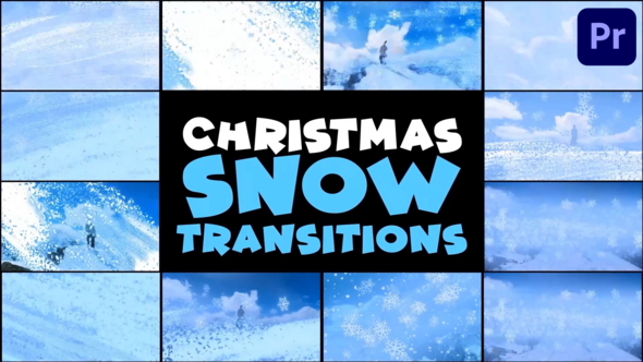 Christmas Snow Transitions | Premiere Pro MOGRT