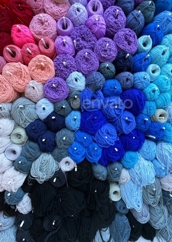 Knitting yarn background