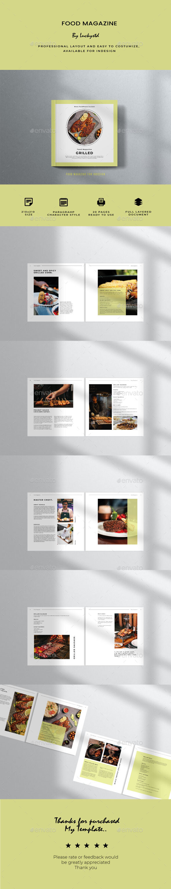 Food Magazine Template