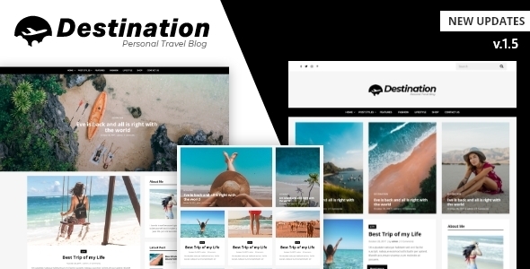 Destination - Travel Blog WordPress Theme