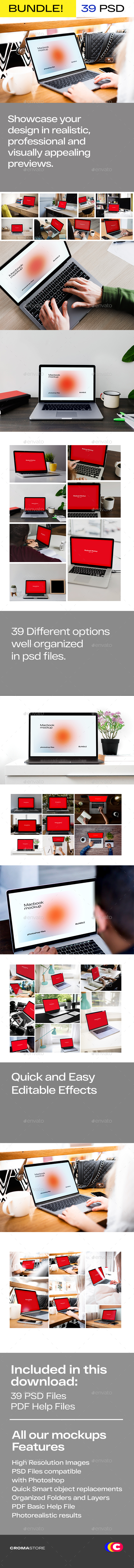 Laptop Display Mockup PSD