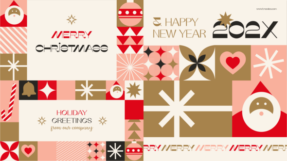 Christmas card After Effects Template alt