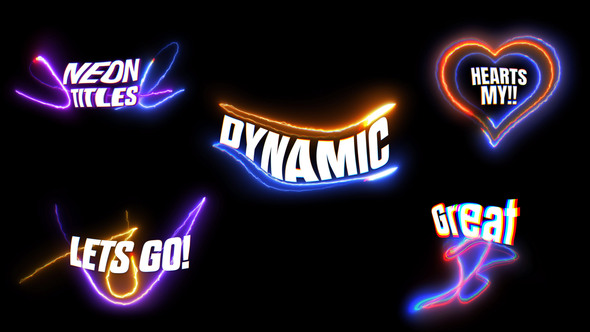 Neon Text Animation