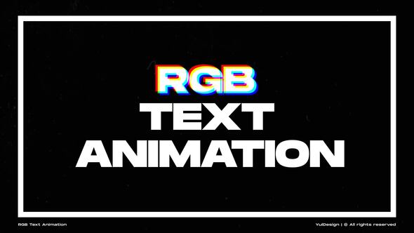 RGB Text Animation | MOGRT