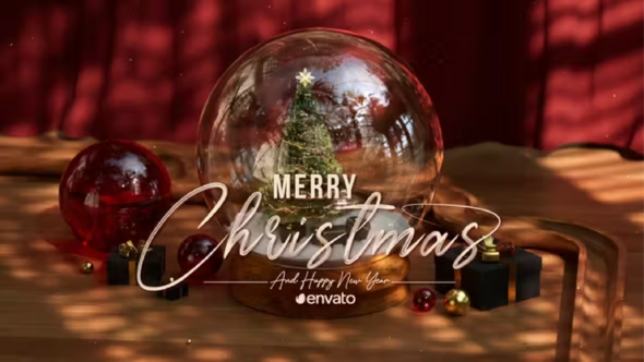 Snow Globe Christmas Logo PRO