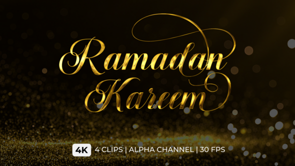 Ramadan Kareem Text Animation alt