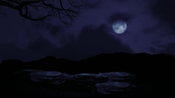 Timelapse Night Mountain Landscape alt