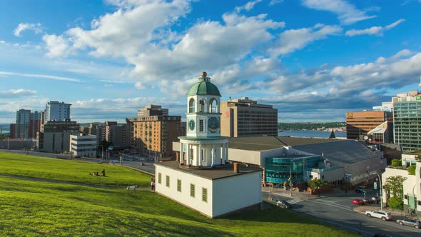 A timelapse of the iconic Town Clock Halifax, Nova Scotia
