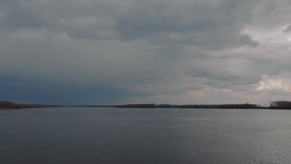 The calm before the storm over one of the Europe's longest rivers